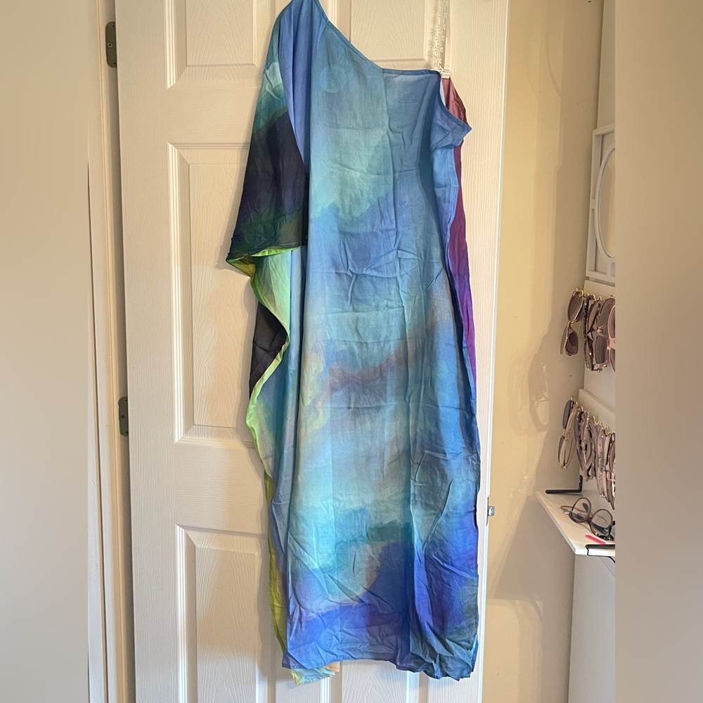 NWT Colorful Tie-Dye Kaftan Dress by Dupatta. Size ML
